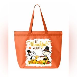 Charlie Brown thanksgiving tote